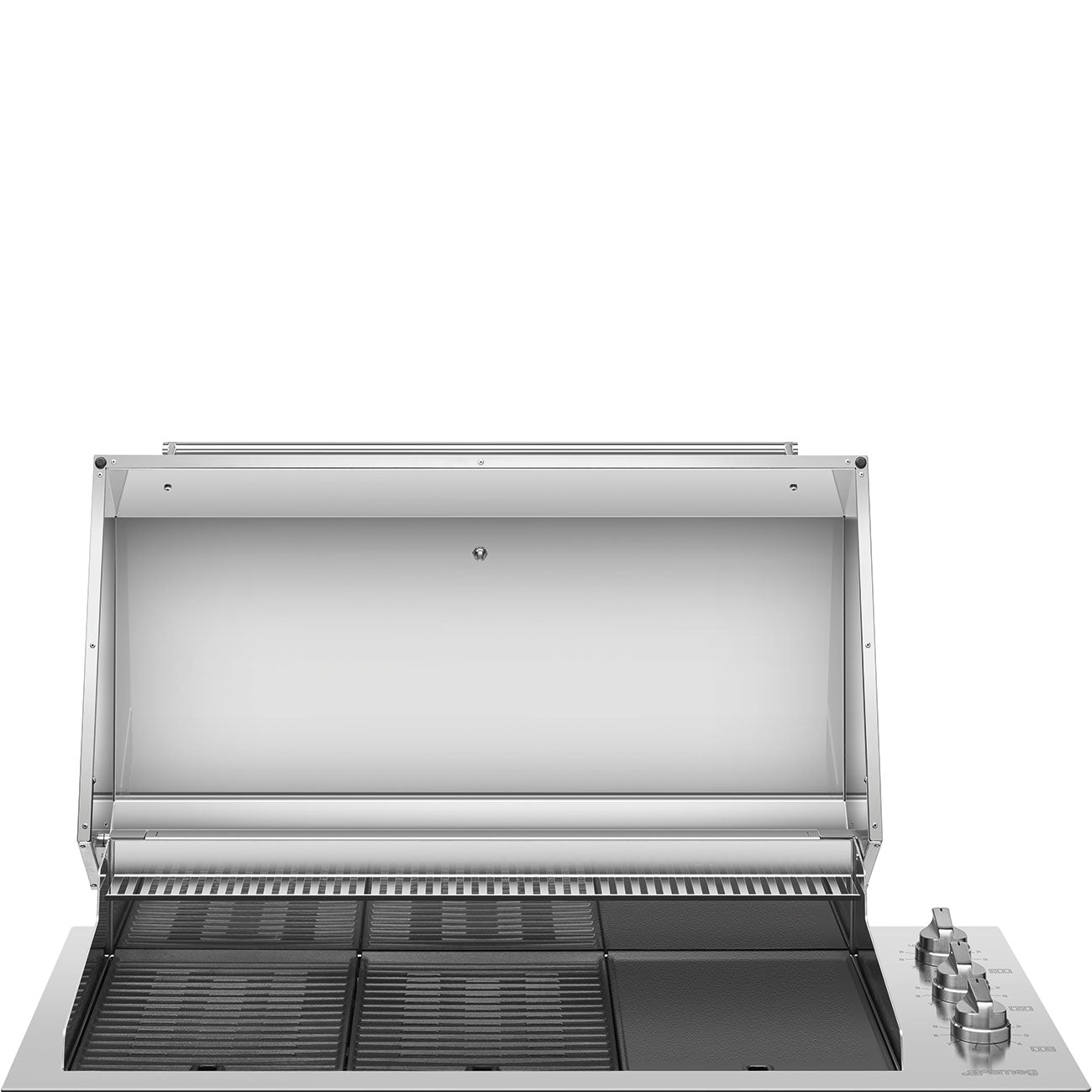 Barbecue elétrico, 2 grelhas + 1 placa, 120 cm