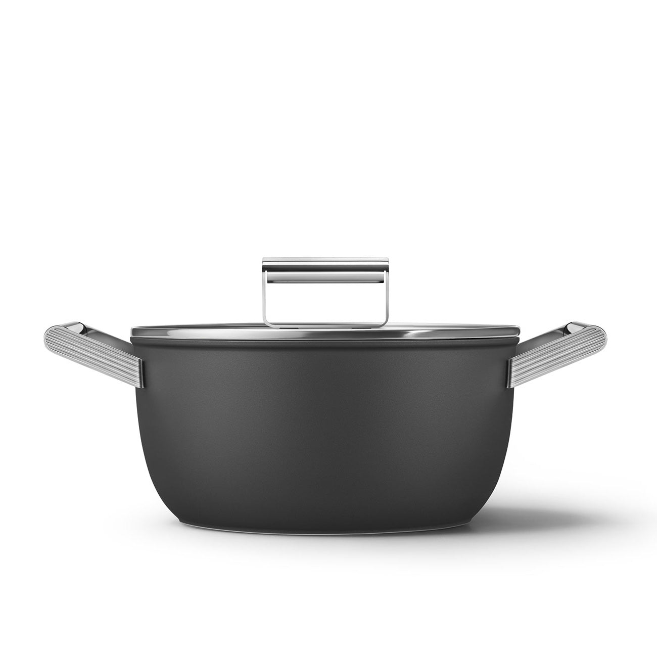 Caçarola alta Smeg, Preto, 24 cm