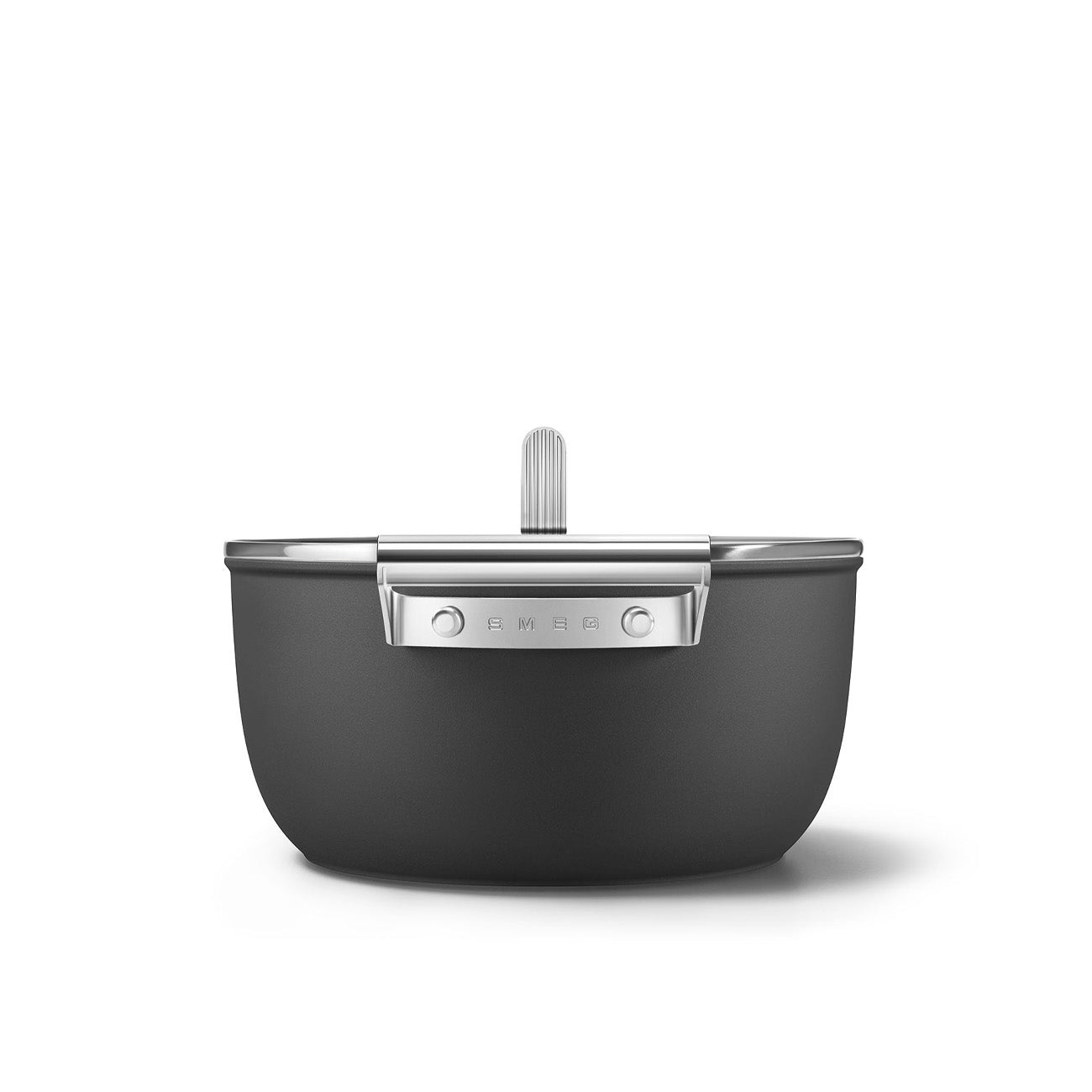 Caçarola alta Smeg, Preto, 24 cm