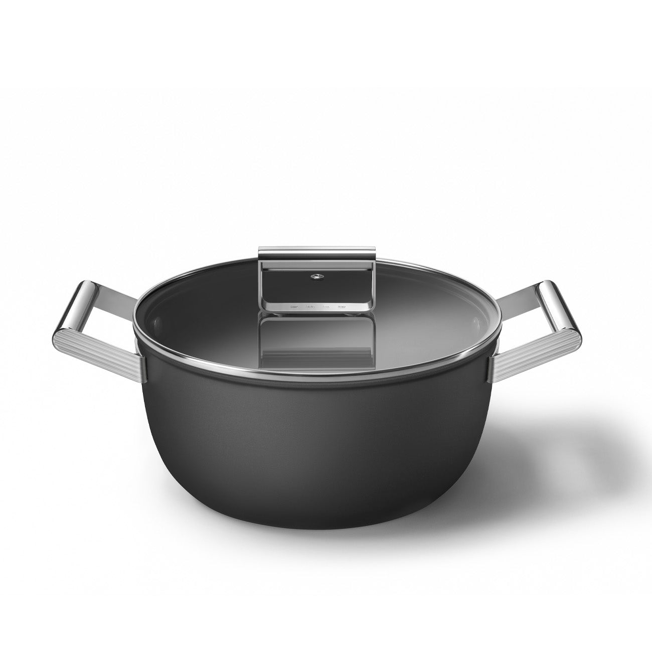 Caçarola alta Smeg, Preto, 24 cm