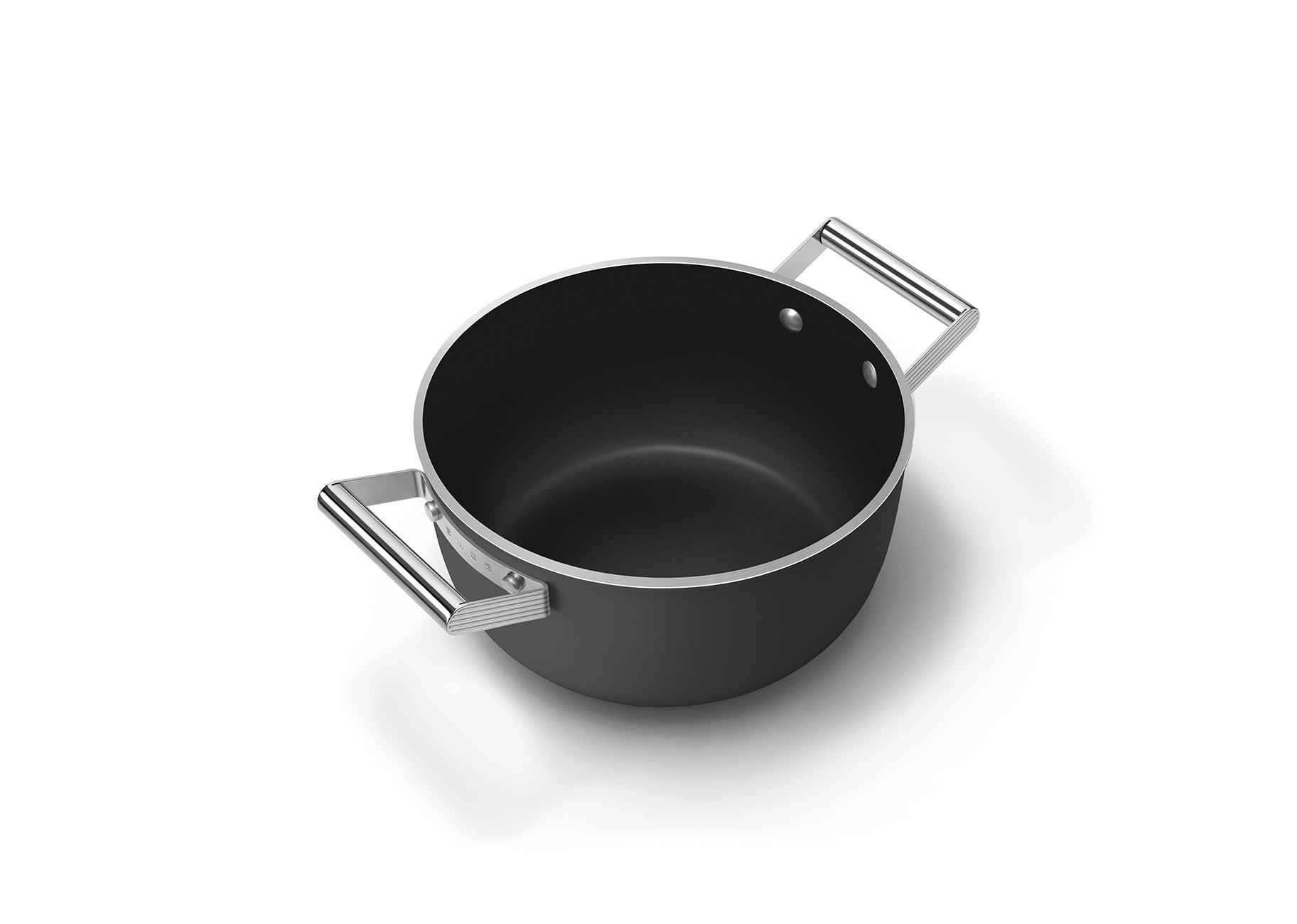 Caçarola alta Smeg, Preto, 24 cm
