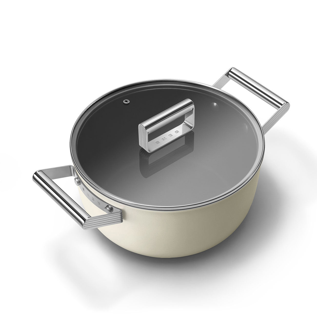 Caçarola alta Smeg, Creme, 24 cm