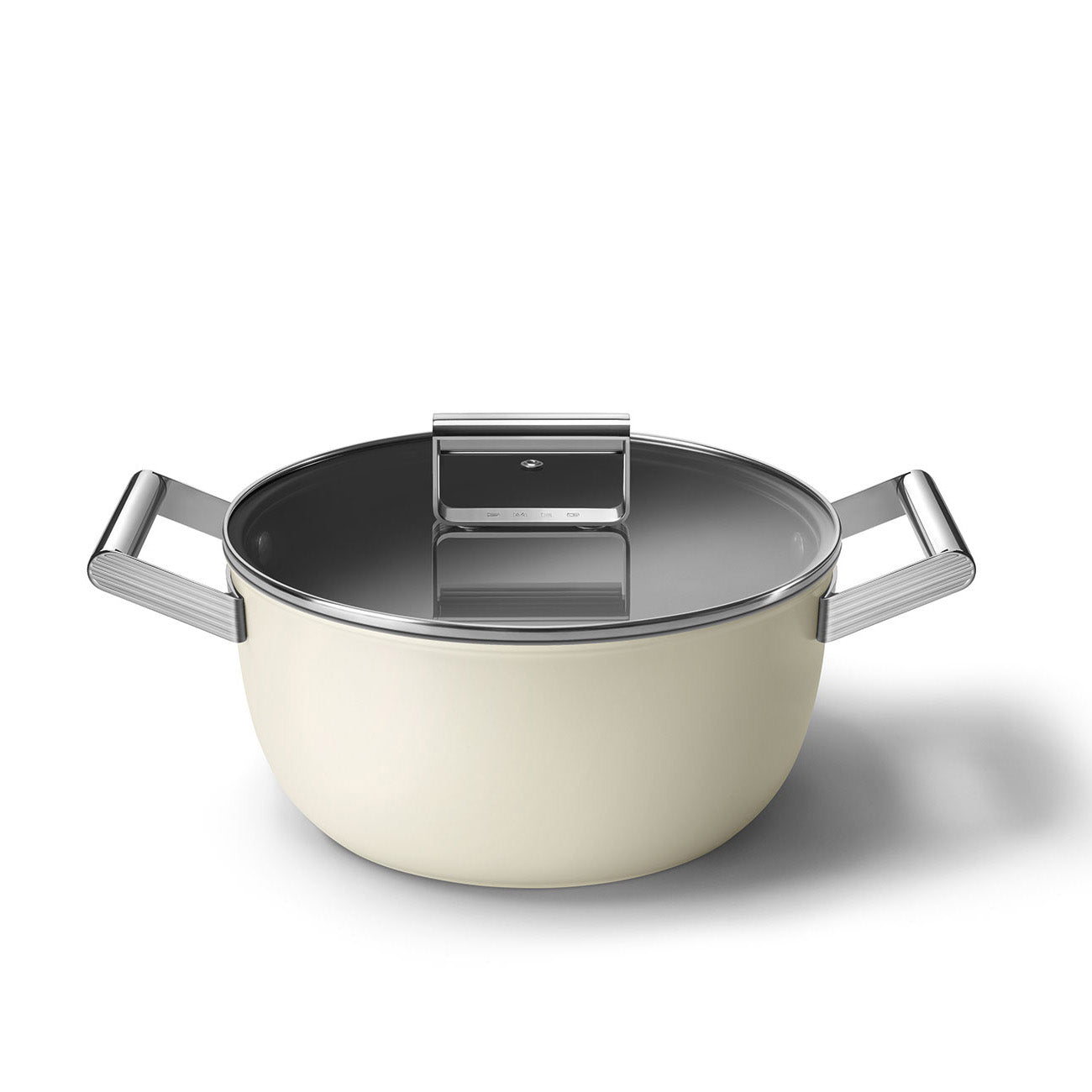 Caçarola alta Smeg, Creme, 24 cm