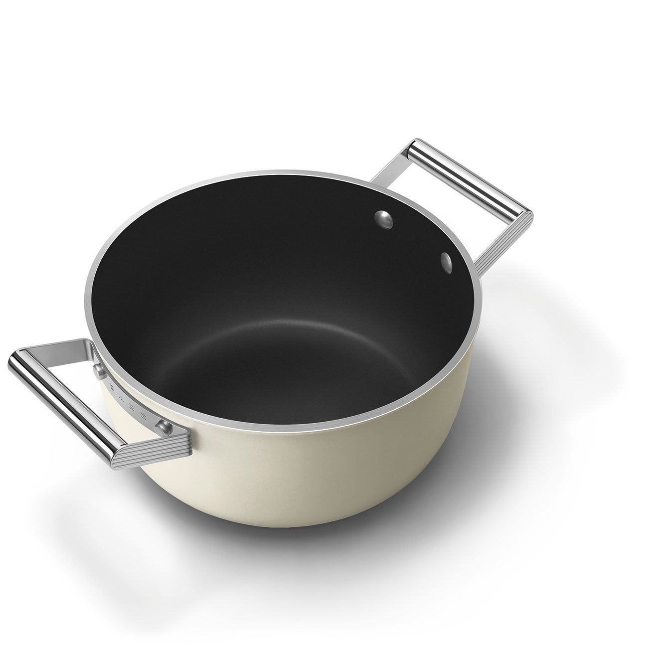 Caçarola alta Smeg, Creme, 24 cm