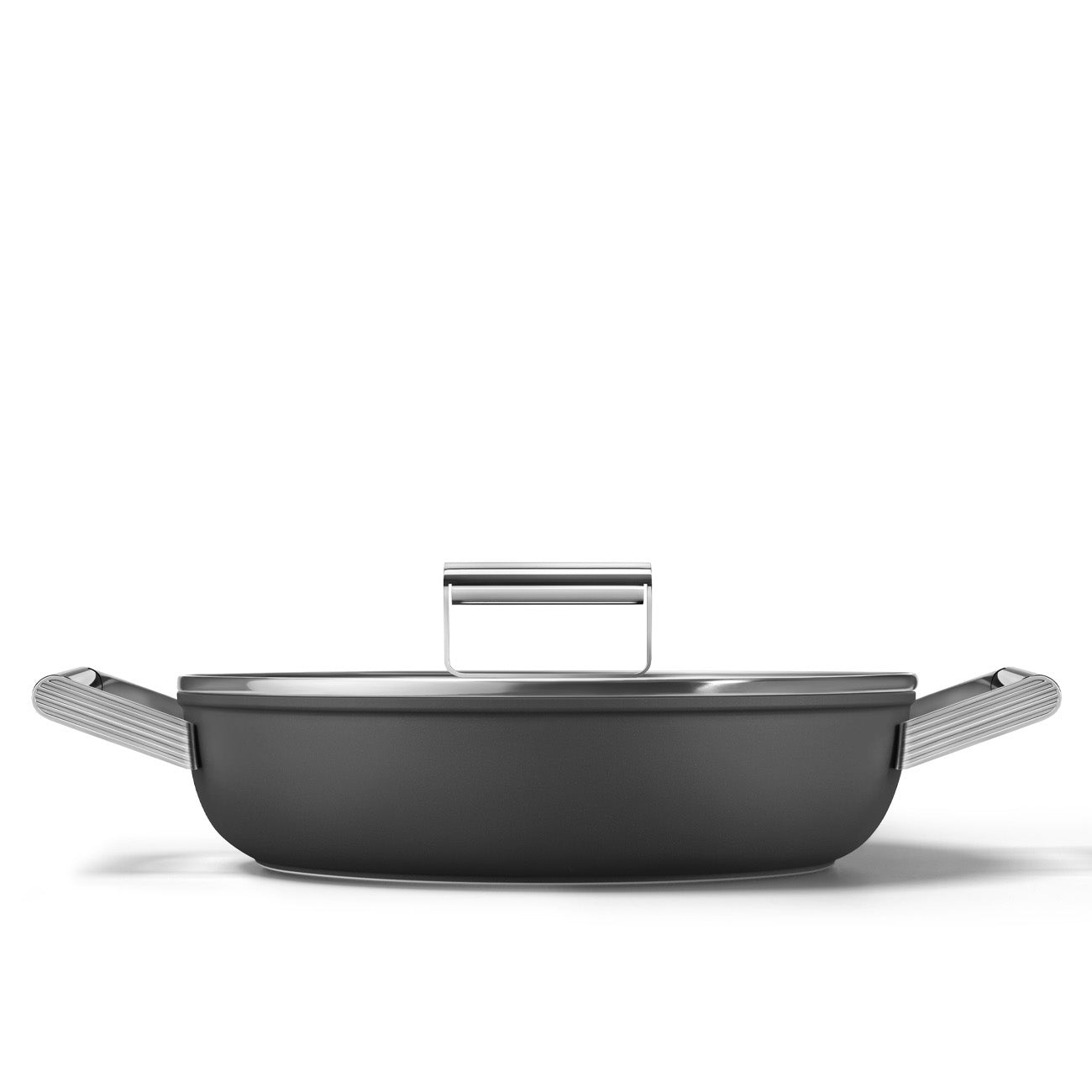 Caçarola baixa Smeg, Preto, 28 cm
