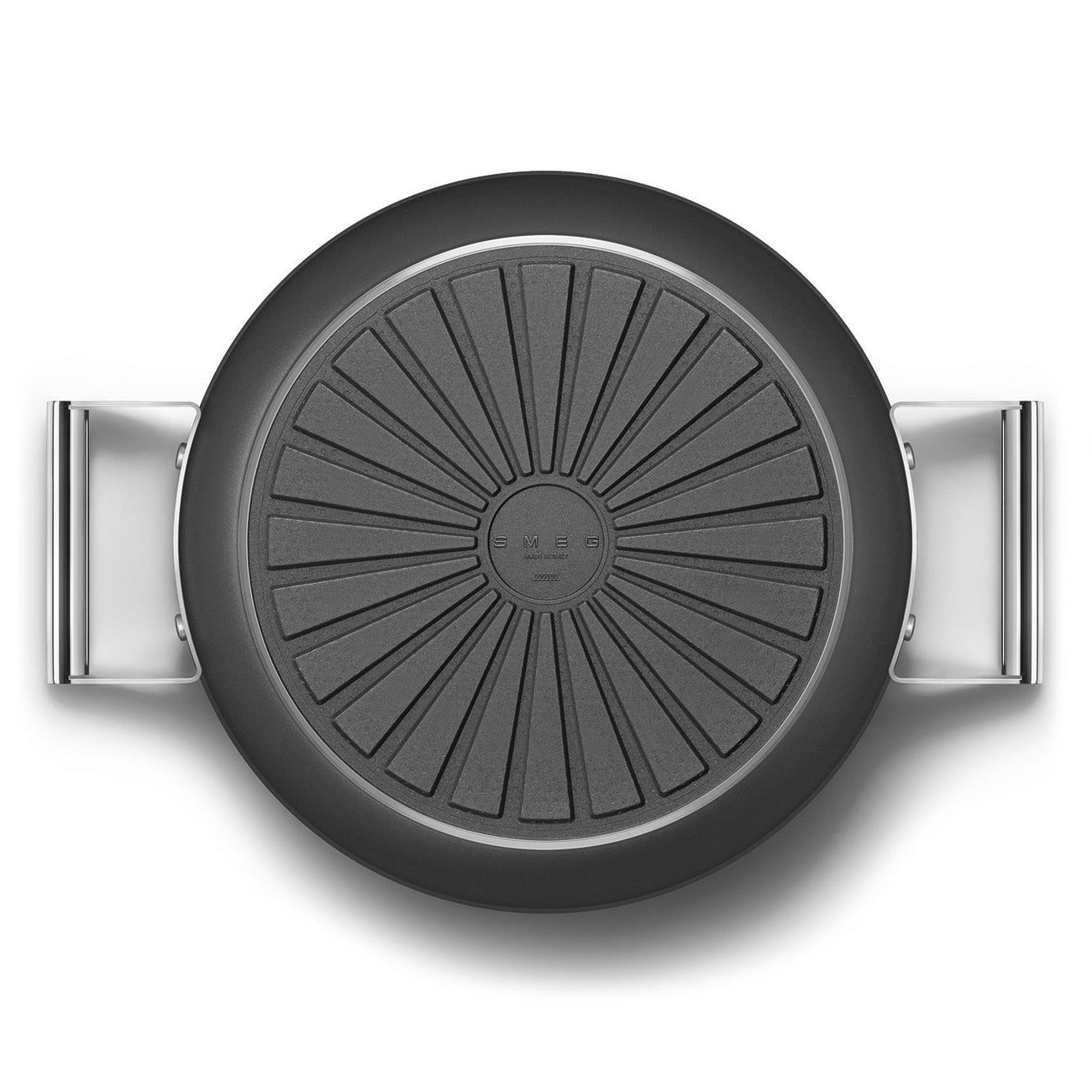 Caçarola baixa Smeg, Preto, 28 cm