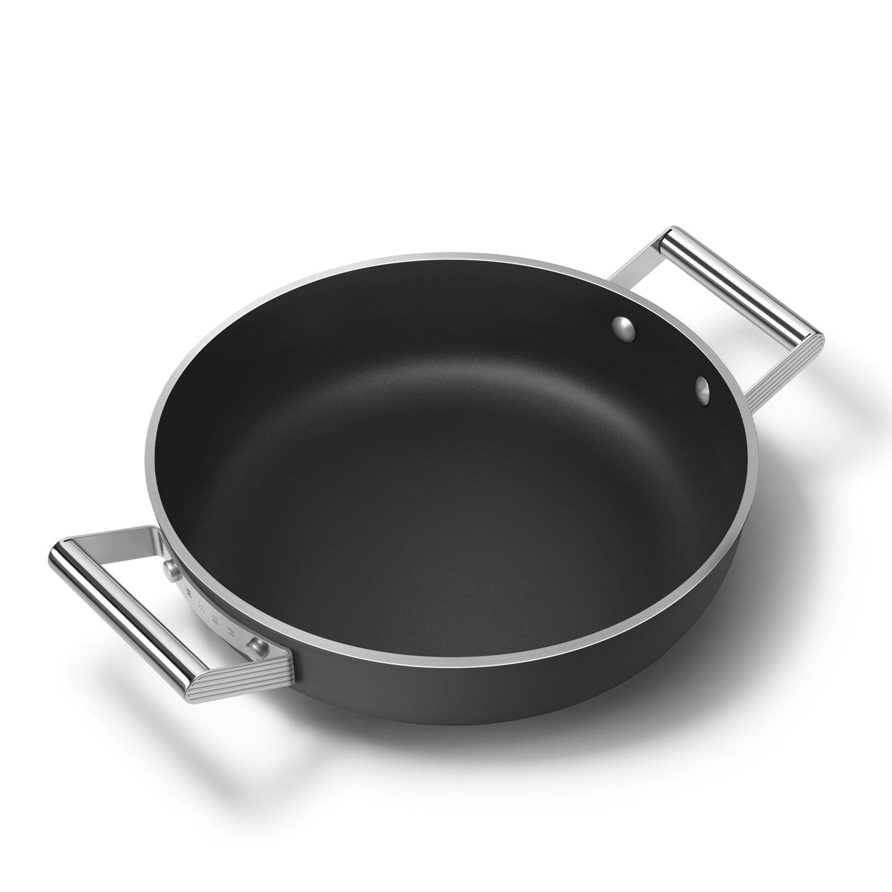 Caçarola baixa Smeg, Preto, 28 cm