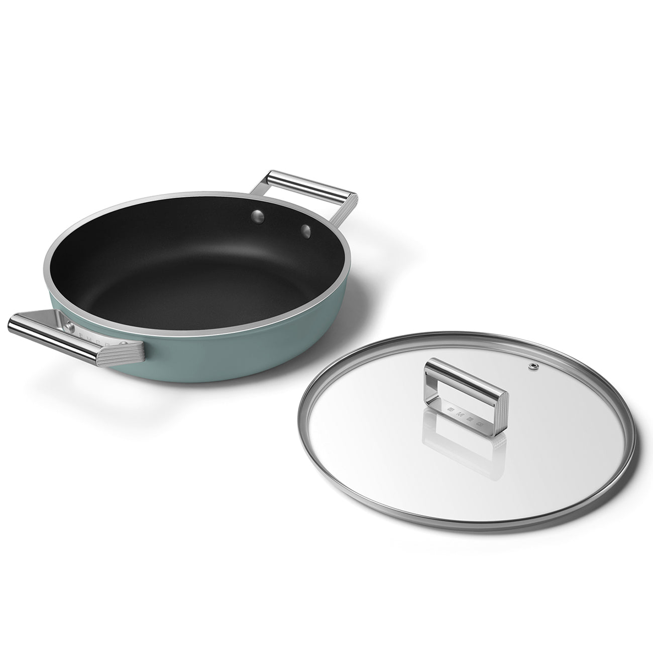 Caçarola baixa Smeg, Esmeralda, 28 cm
