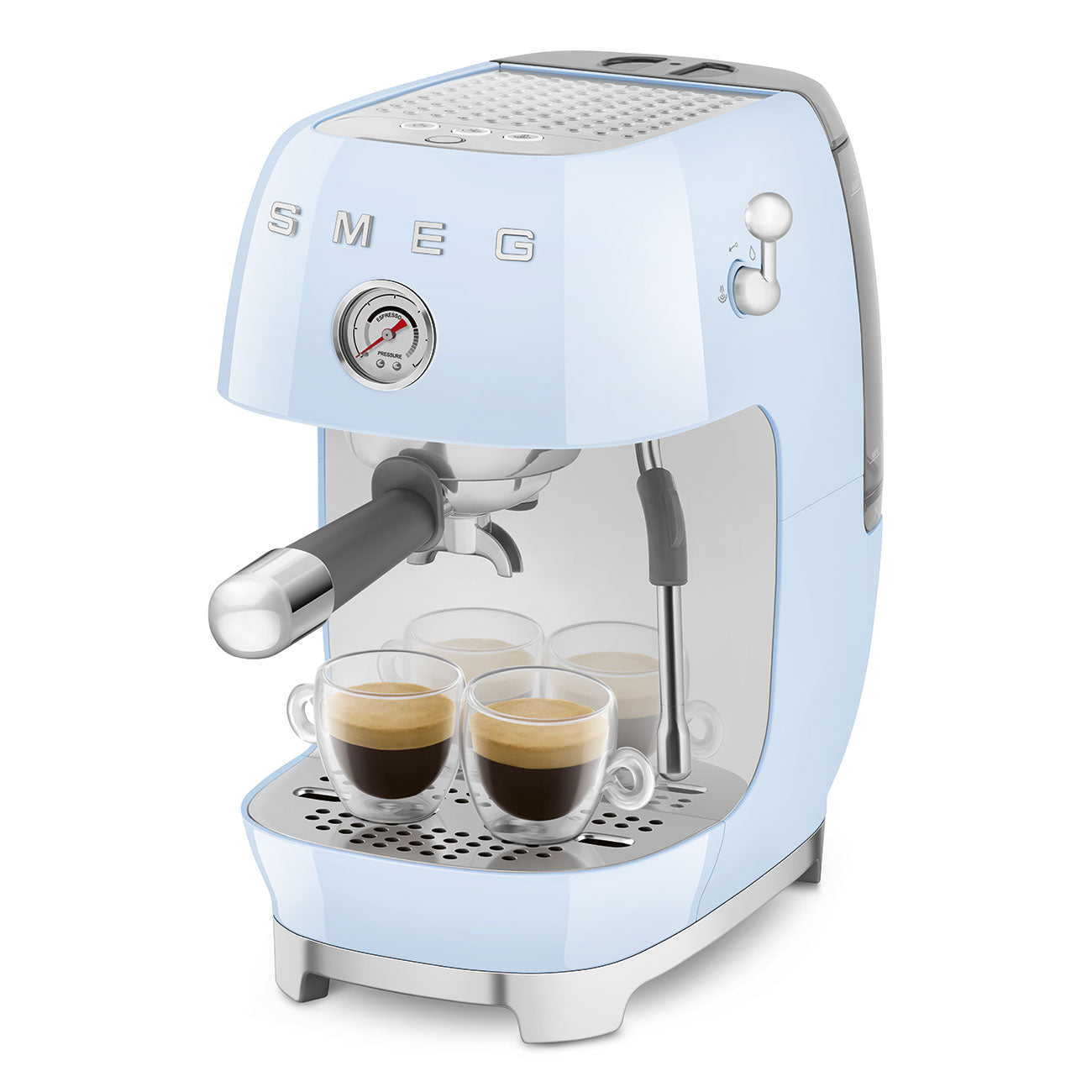 Máquina de Café Expresso Manual com Cold Brew, Azul céu