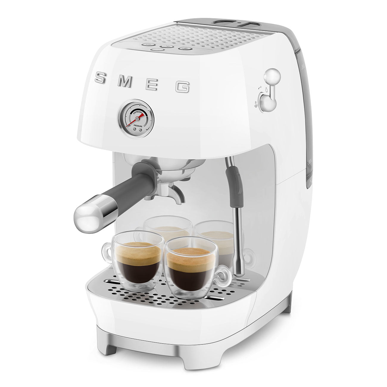 Máquina de Café Expresso Manual com Cold Brew, Branco