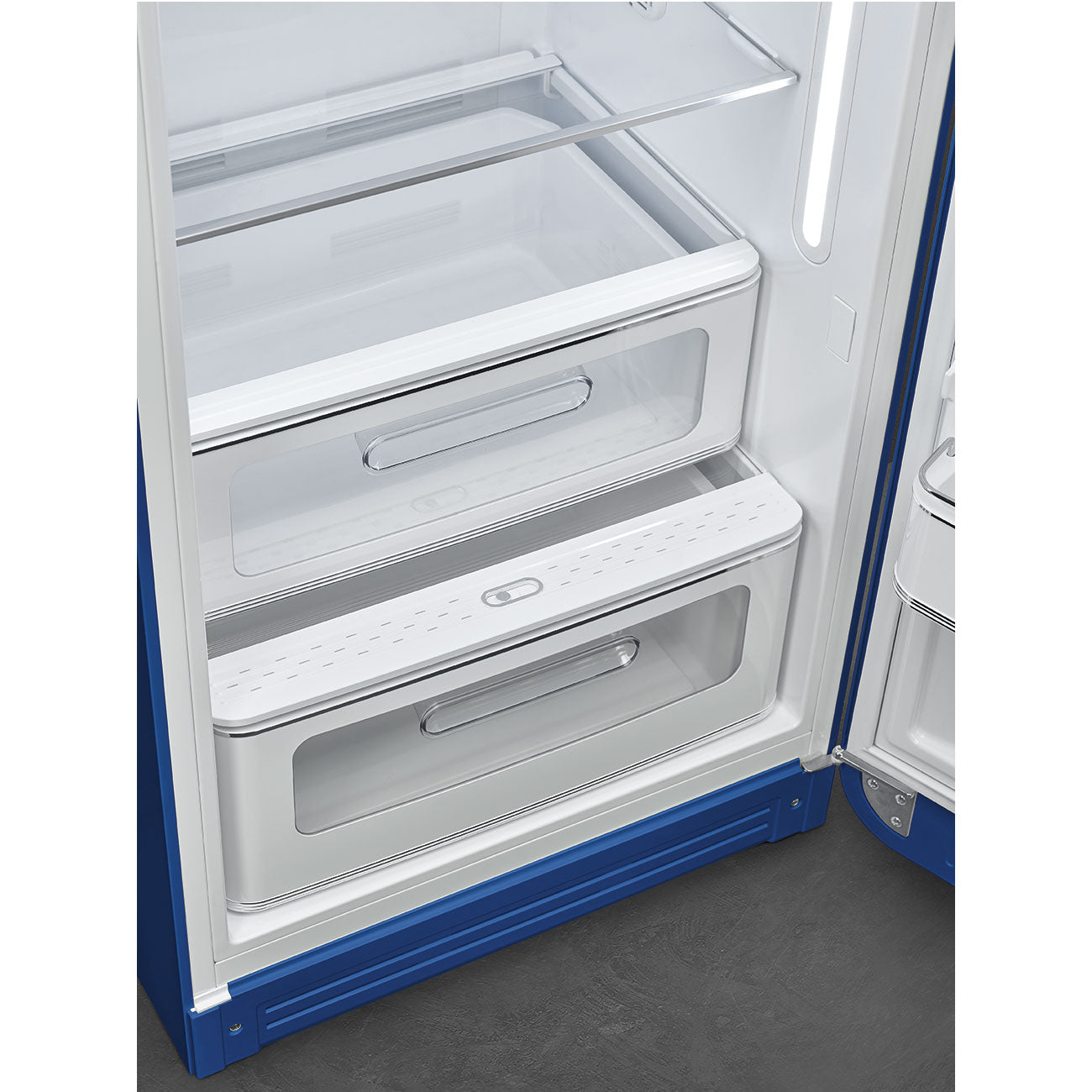 Frigorífico, Azul, 153cm, Dobradiças à direita