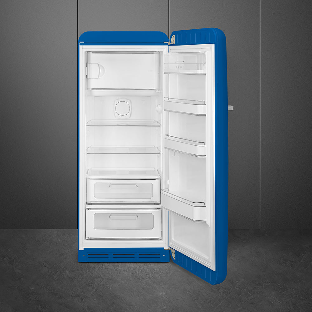 Frigorífico, Azul, 153cm, Dobradiças à direita