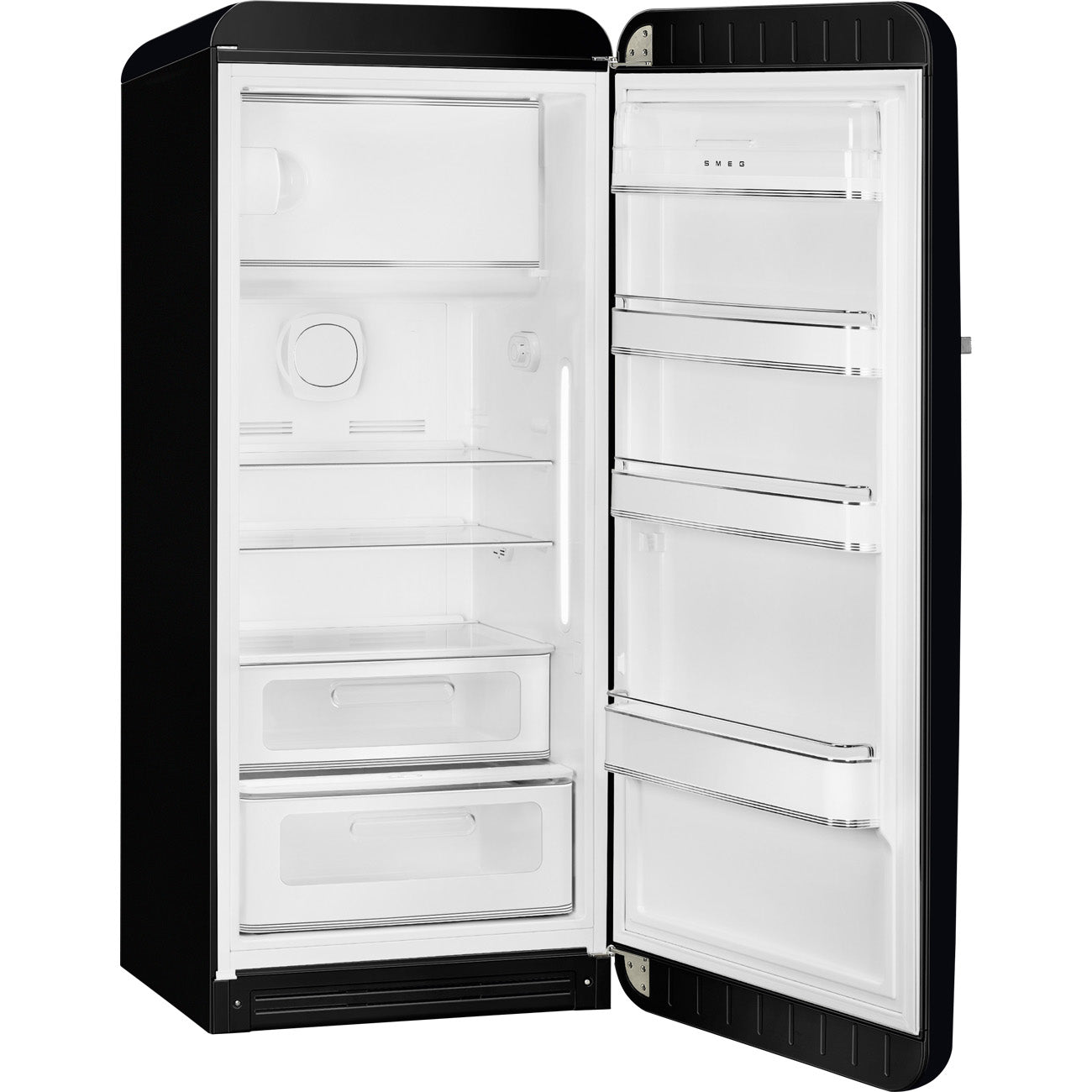 Frigorífico, Preto mate, 153cm, Dobradiças à direita