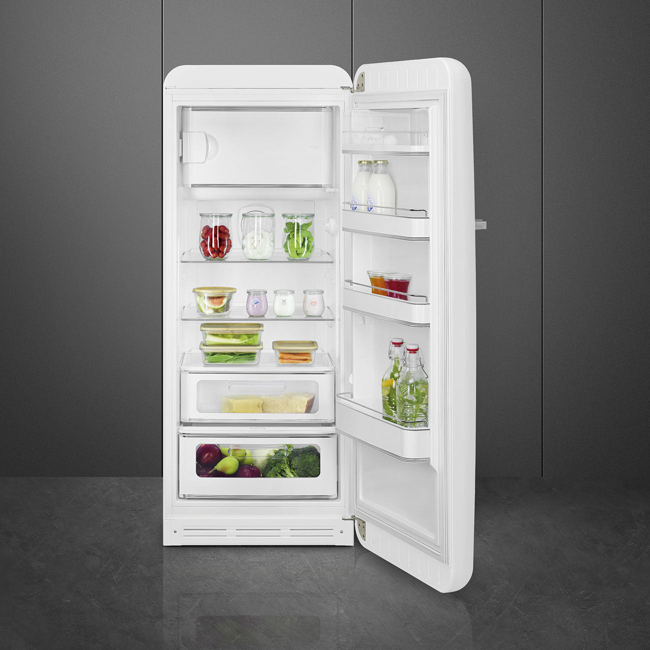 Frigorífico, Branco, 153cm, Dobradiças à direita