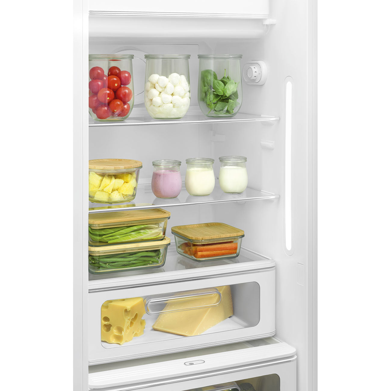 Frigorífico, Branco, 153cm, Dobradiças à direita