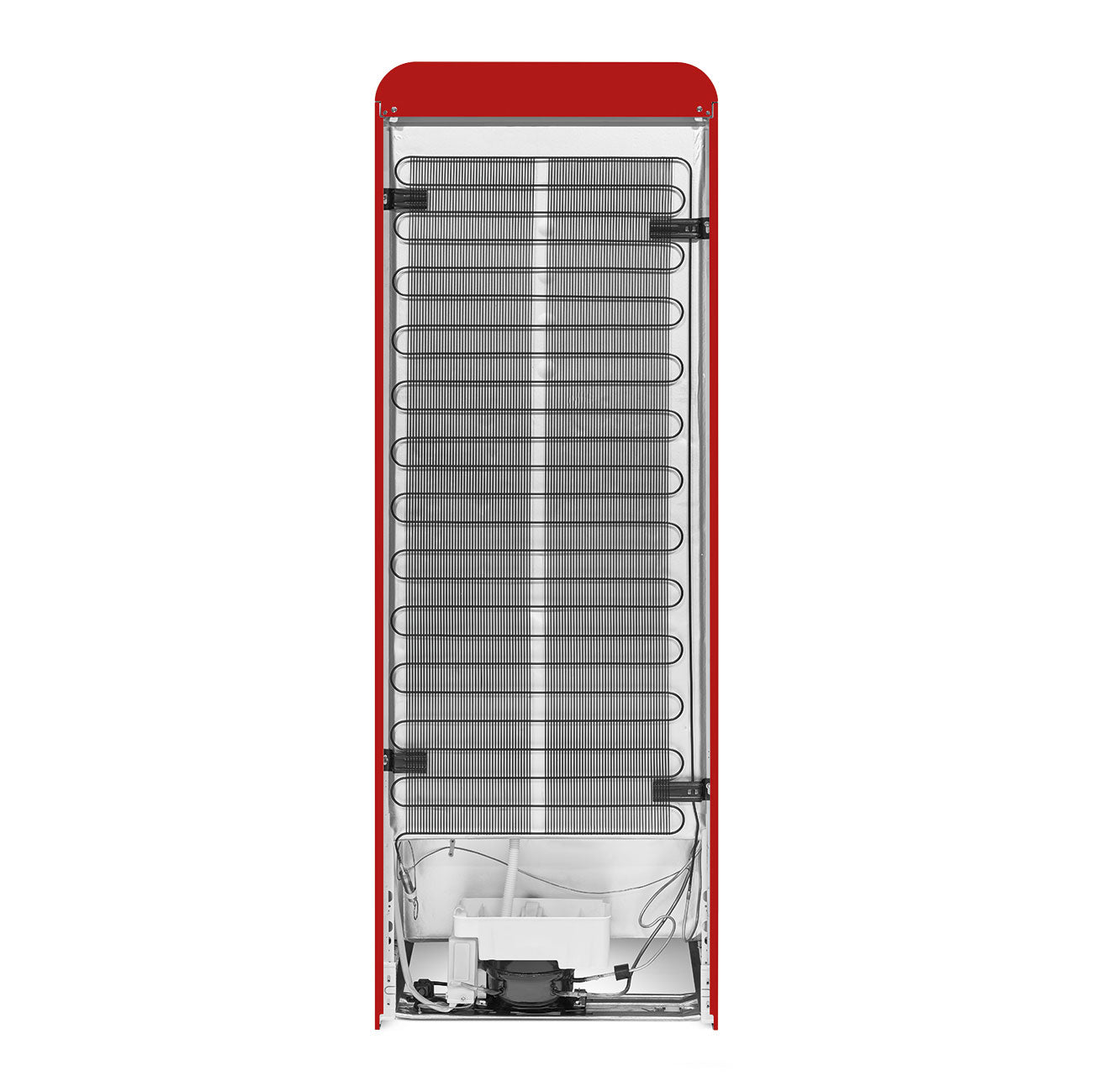 Frigorífico, Vermelho, 172cm, Dobradiças à esquerda