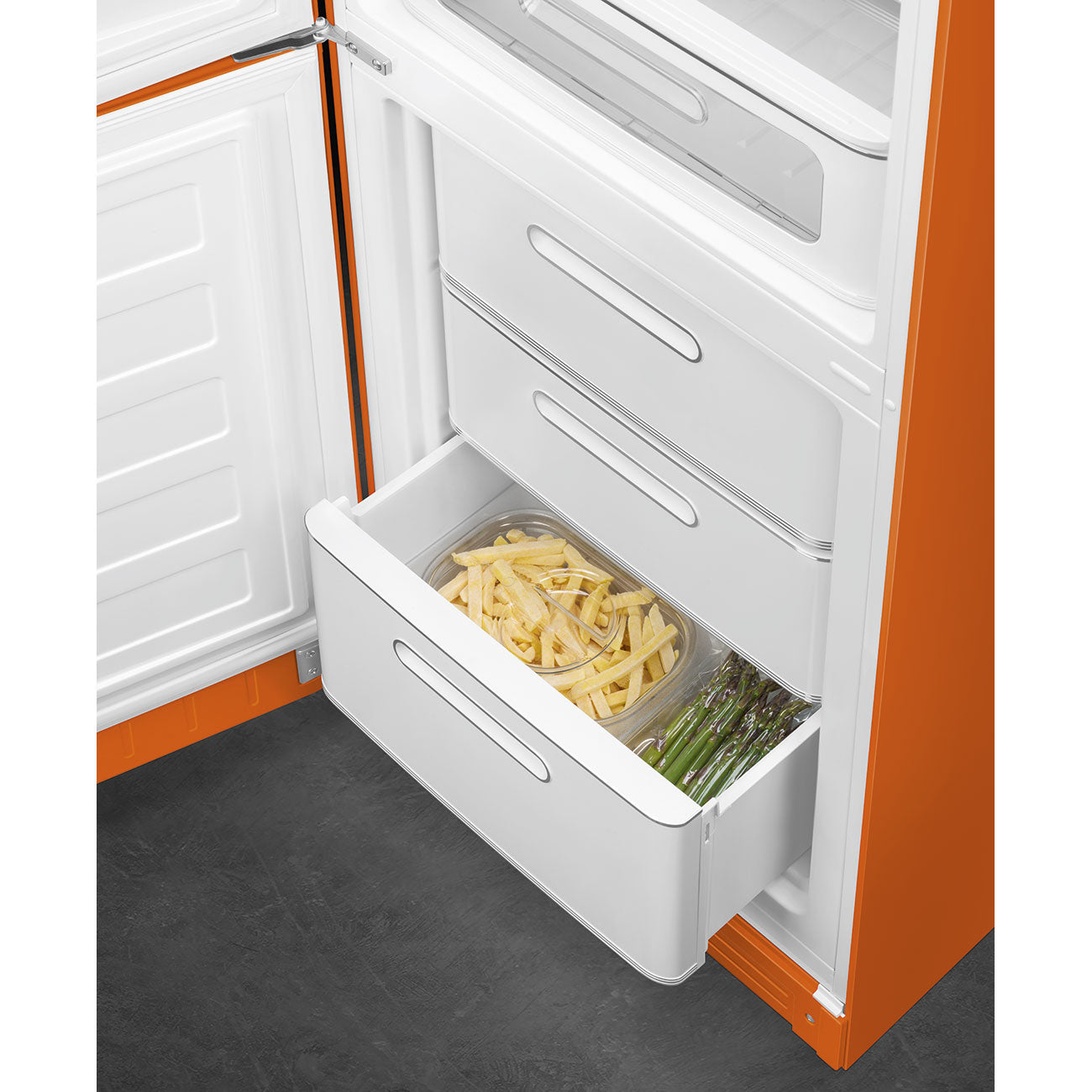 Combinado, Laranja, 197cm, Dobradiças à esquerda