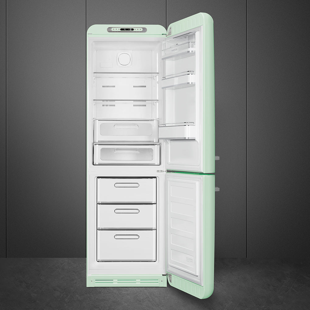 Combinado, Verde água, 197cm, Dobradiças à direita