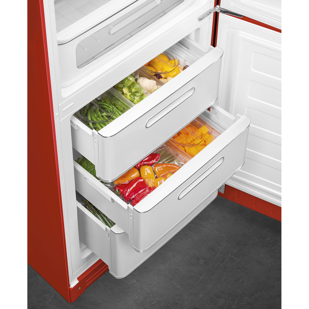 Combinado,Vermelho, 197cm, Dobradiças à direita