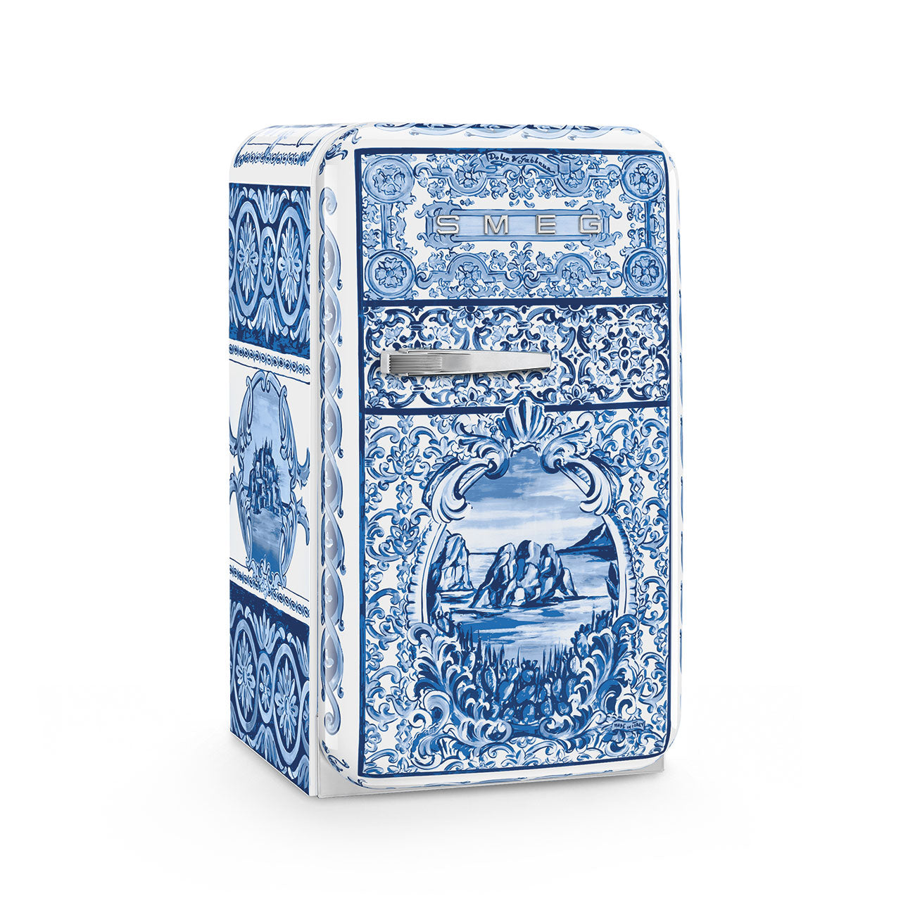 Minibar, Blu Mediterraneo, 73x41 cm, Dobradiças à direita