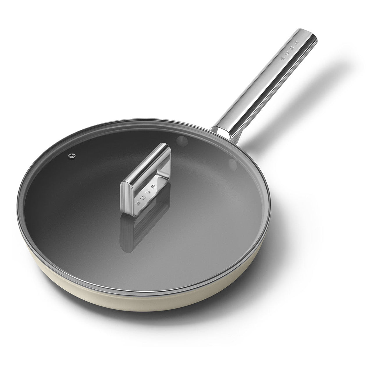 Frigideira Smeg, Creme, 20 cm