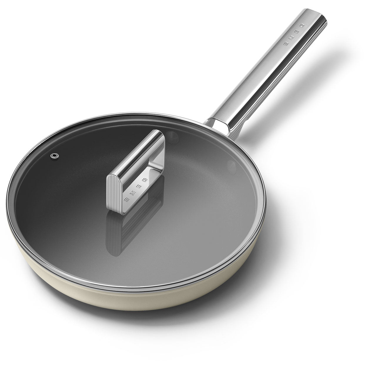 Frigideira Smeg, Creme, 24 cm