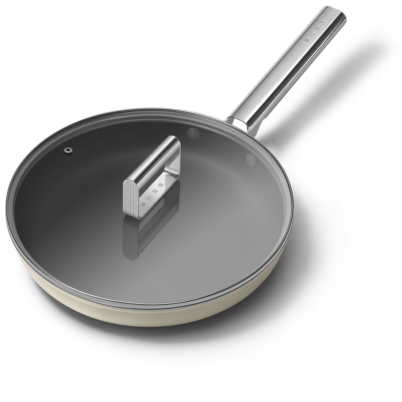 Frigideira Smeg, Creme 28 cm