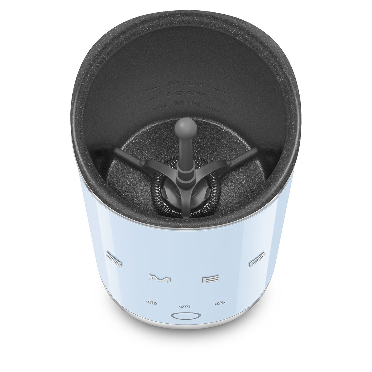 Batedor de leite Smeg, Azul céu