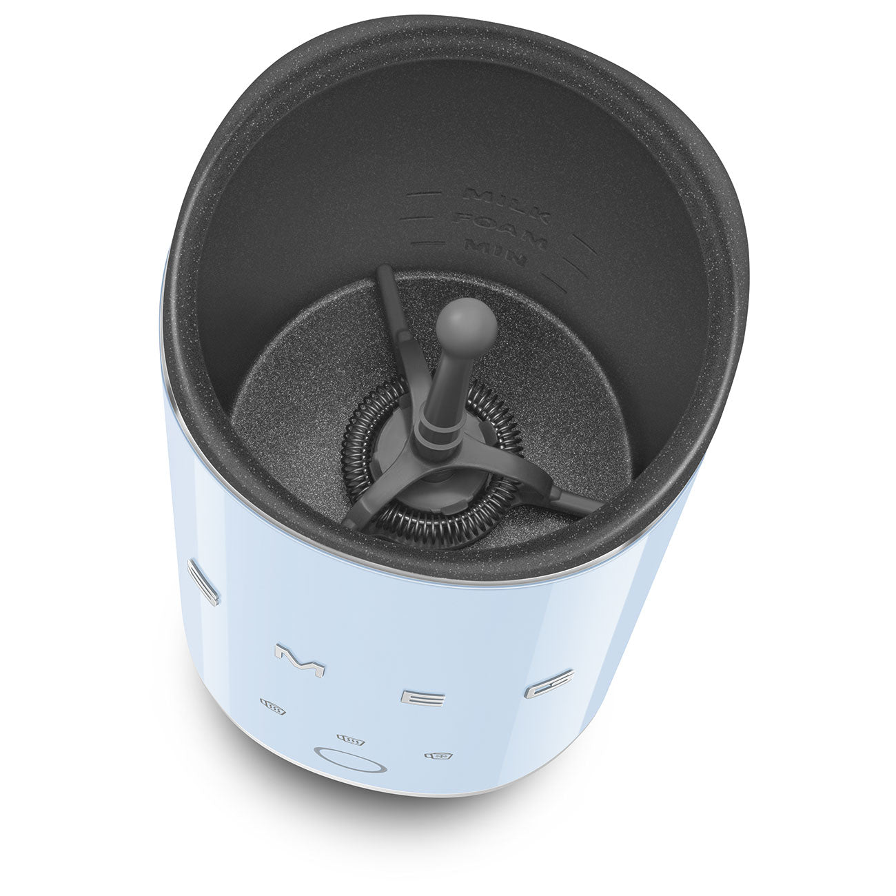 Batedor de leite Smeg, Azul céu