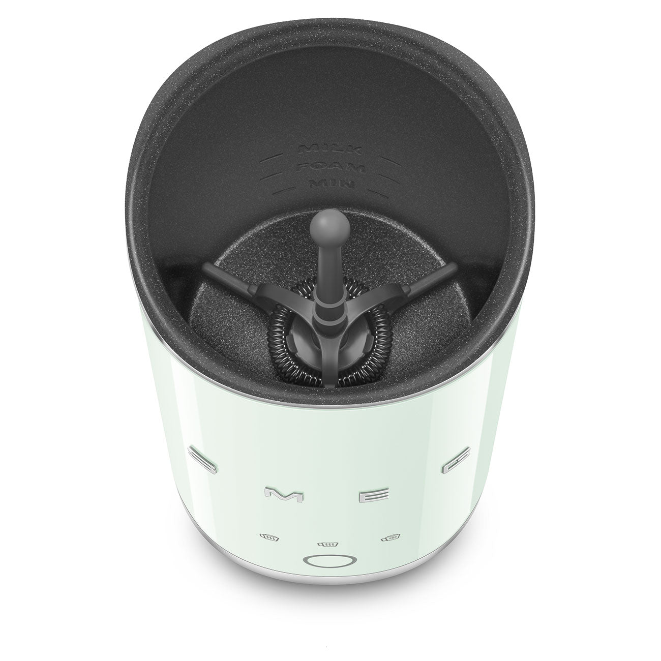 Batedor de leite Smeg, Verde água