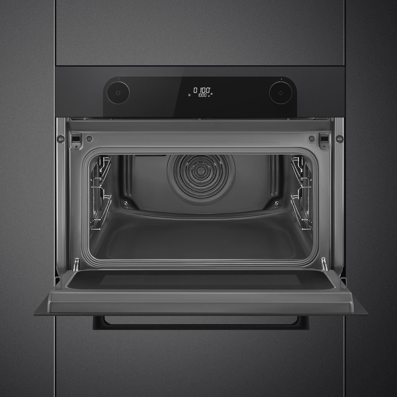 Forno com microondas, Musa, Preto, 60x45cm