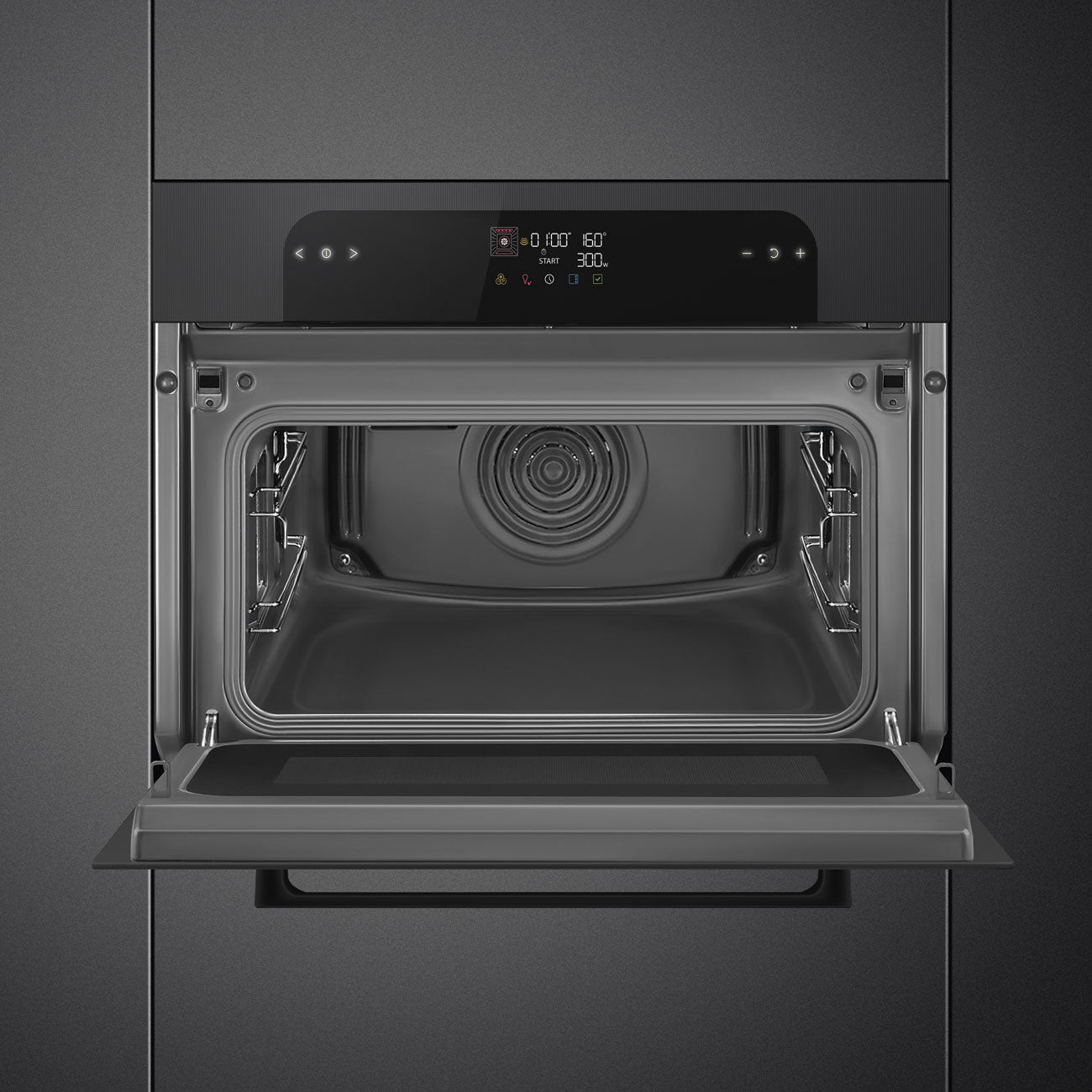 Forno com microondas, Musa, Preto, 60x45cm