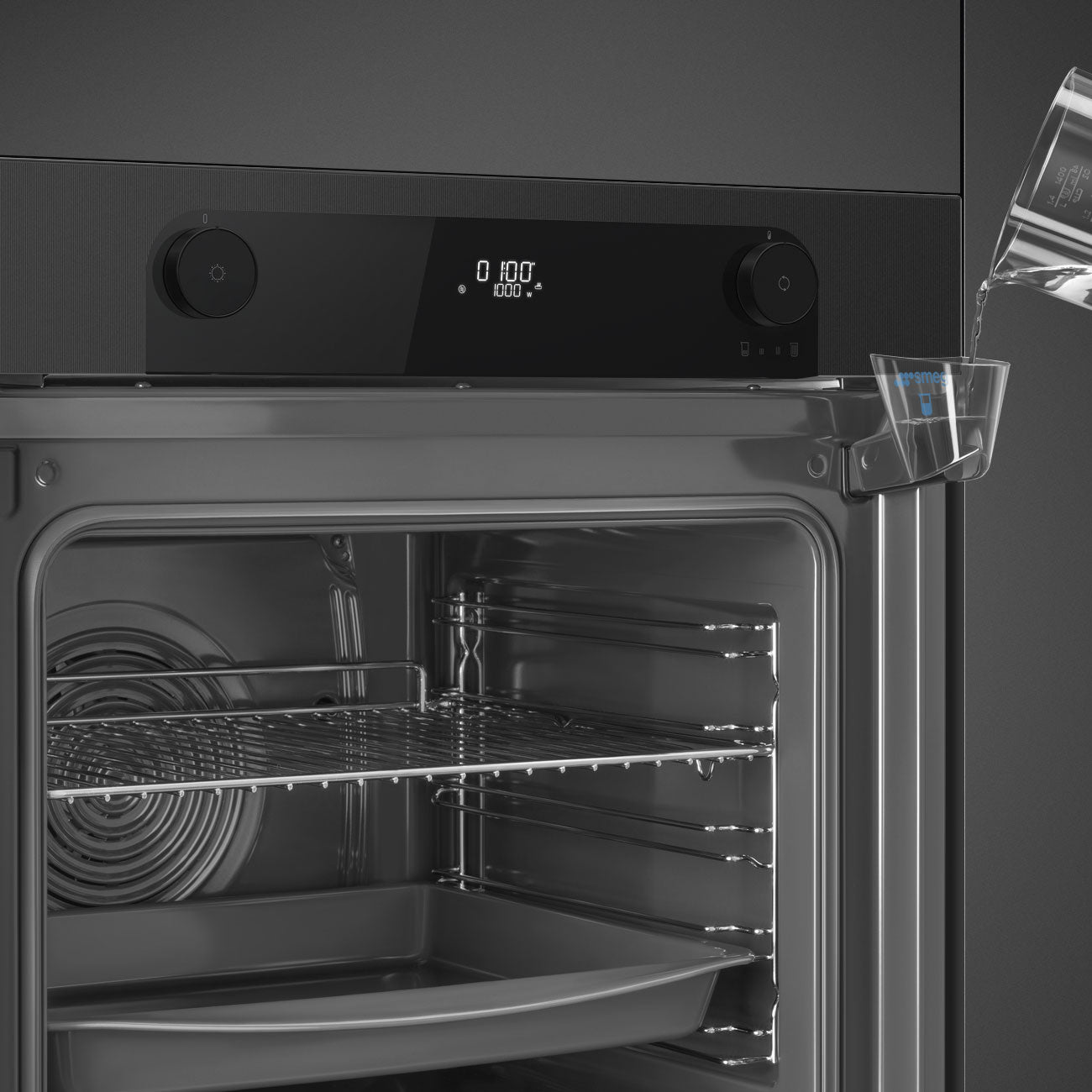 Forno Steam One, Musa, Preto, 60x60cm, A+