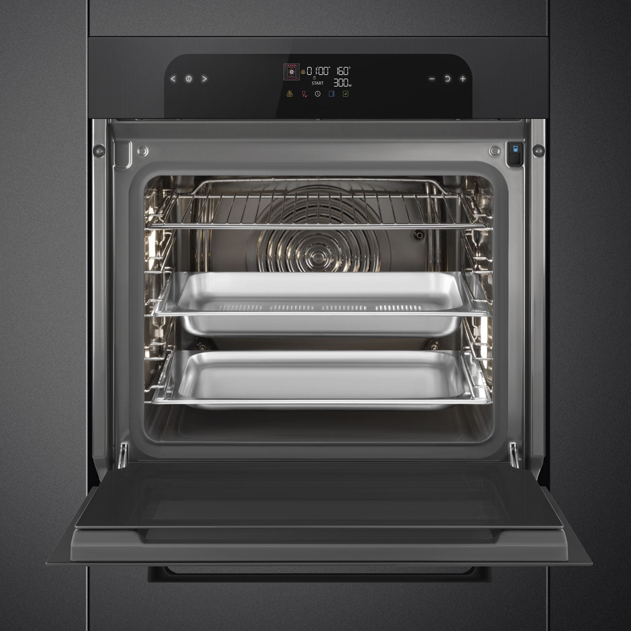 Forno Steam100, Musa, Preto, 60x60cm, A++