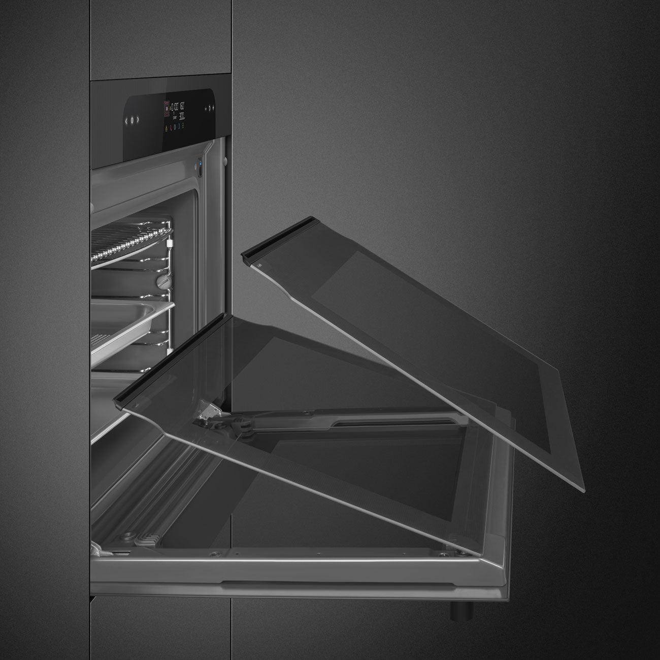 Forno Steam100, Musa, Preto, 60x60cm, A++
