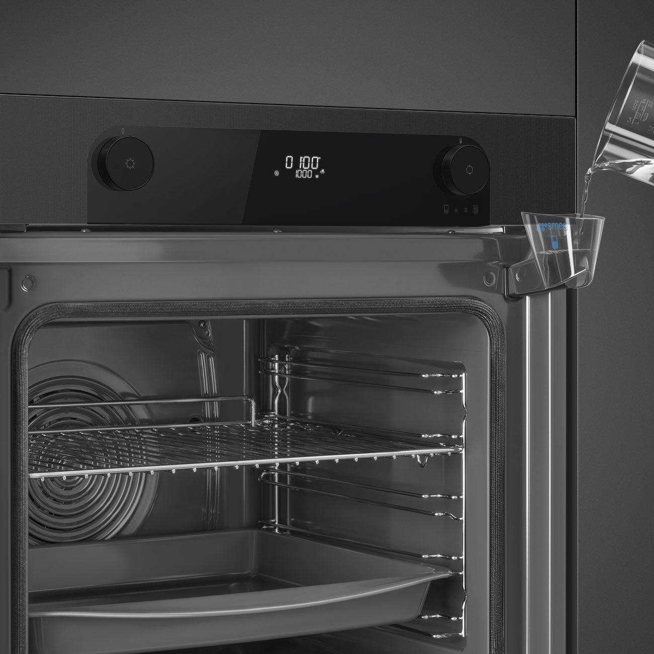 Forno Piro Steam, Musa, Preto, 60x60cm, A+