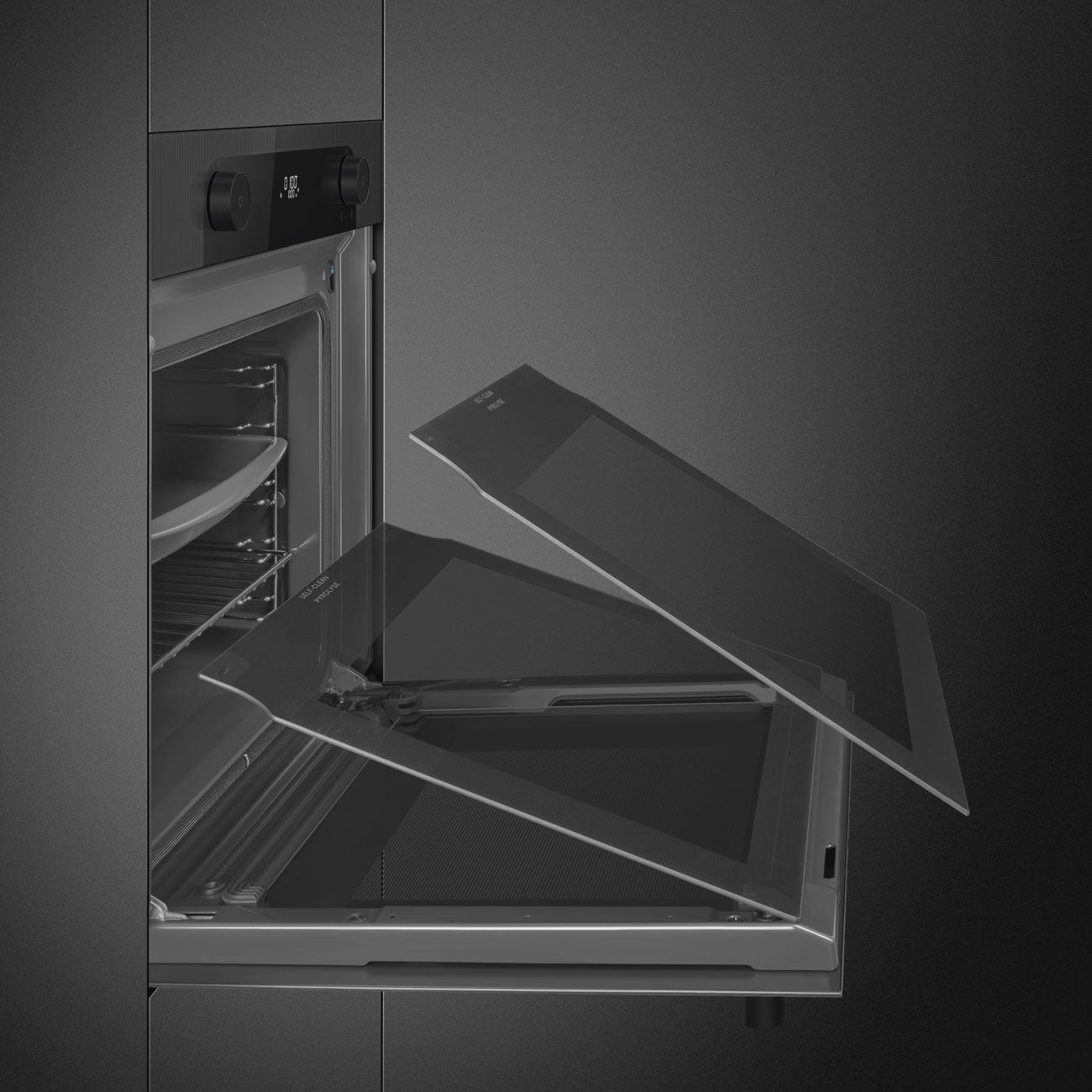 Forno Piro Steam, Musa, Preto, 60x60cm, A+