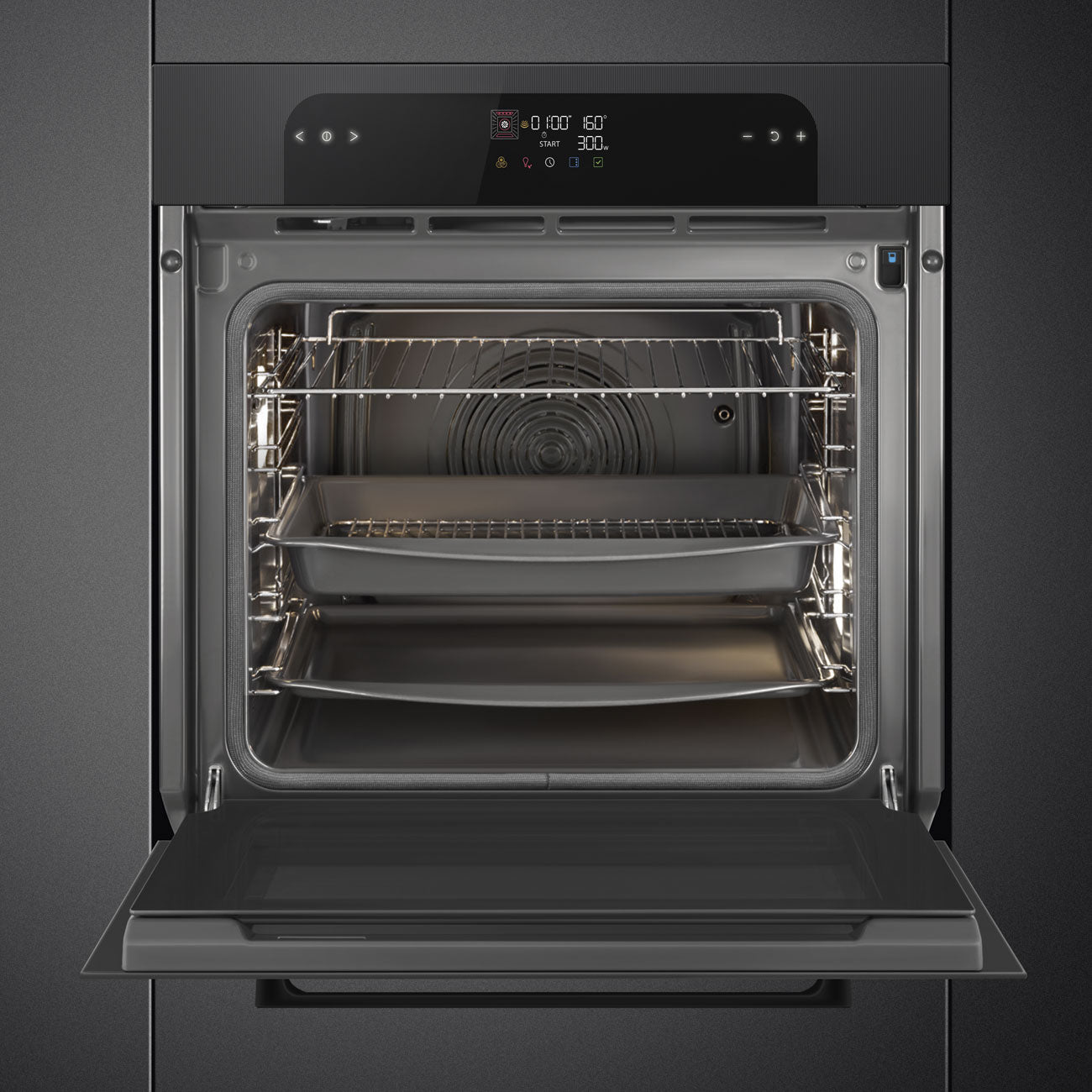 Forno Piro Steam, Musa, Preto, 60x60cm, A+