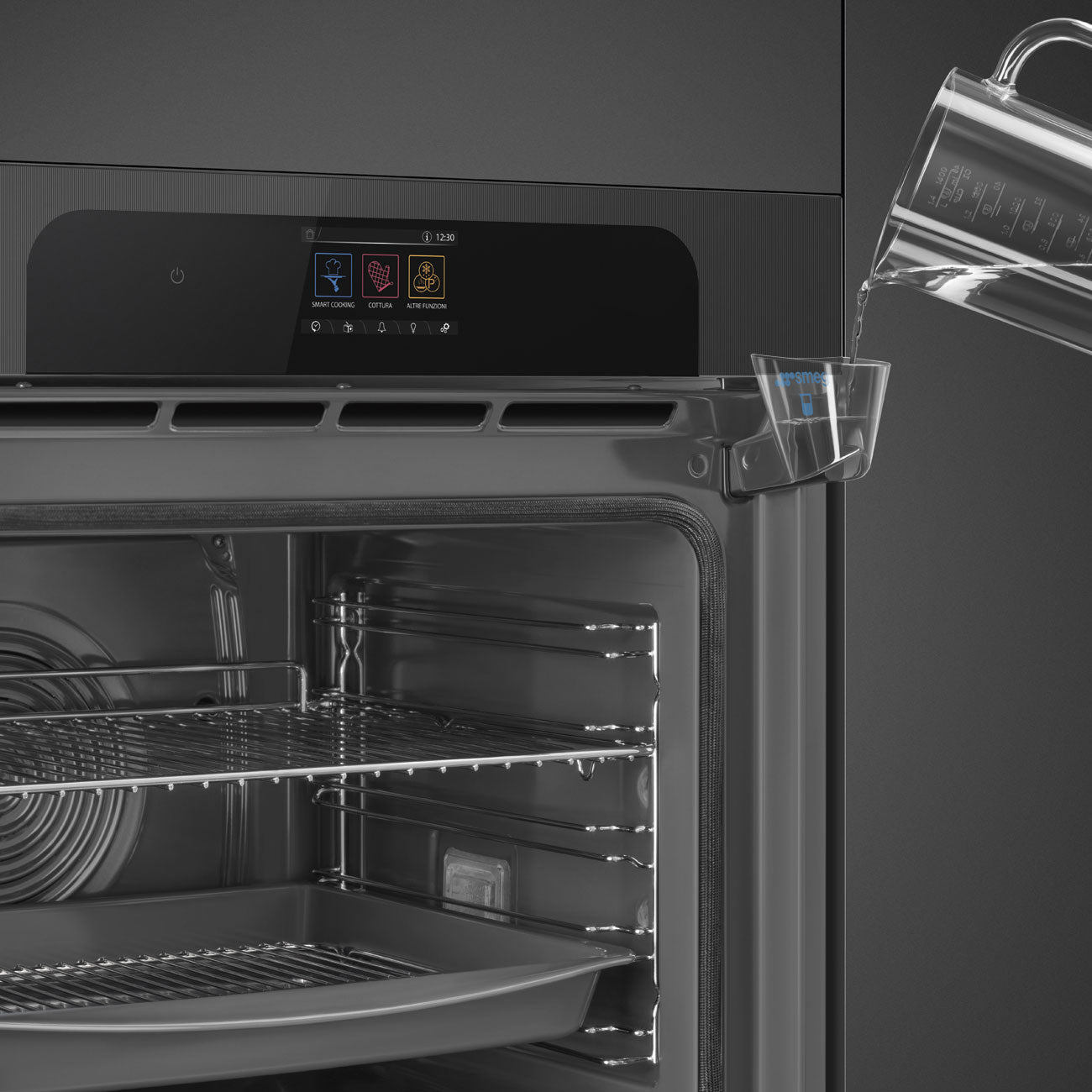 Forno Piro Steam, Musa, Preto, 60x60cm, A+