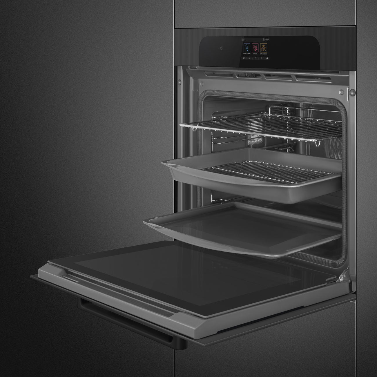 Forno Piro Steam, Musa, Preto, 60x60cm, A+