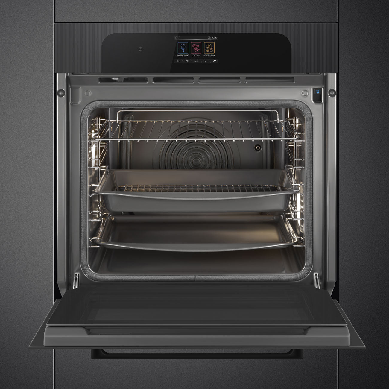 Forno Piro Steam, Musa, Preto, 60x60cm, A+
