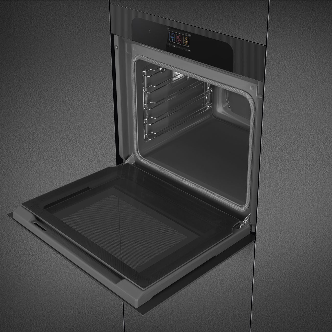 Forno Piro Steam, Musa, Preto, 60x60cm, A+