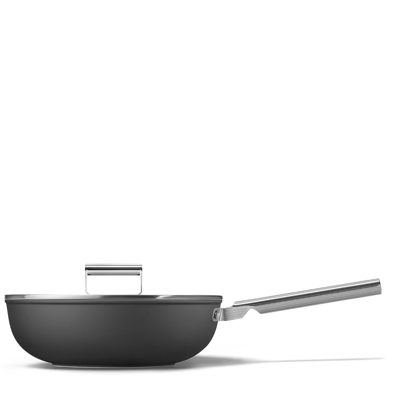 Wok Smeg, Preto, 30 cm