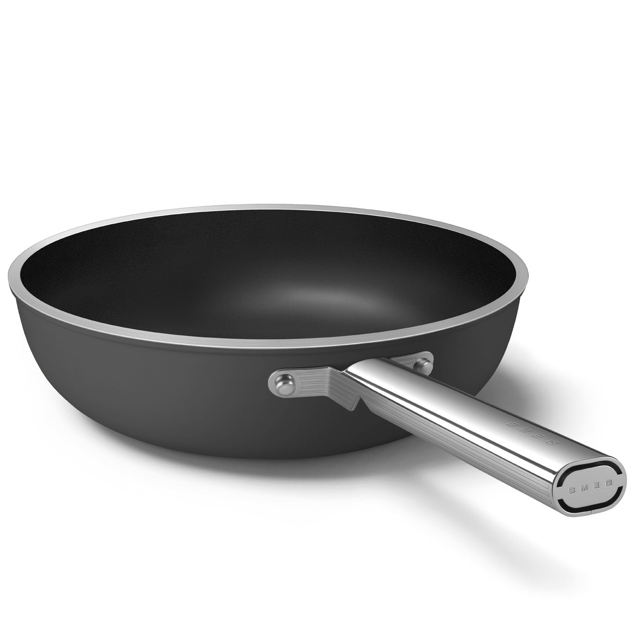 Wok Smeg, Preto, 30 cm