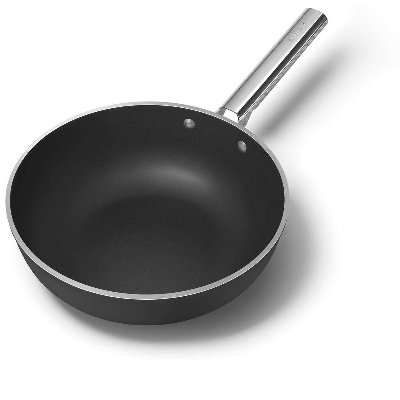 Wok Smeg, Preto, 30 cm