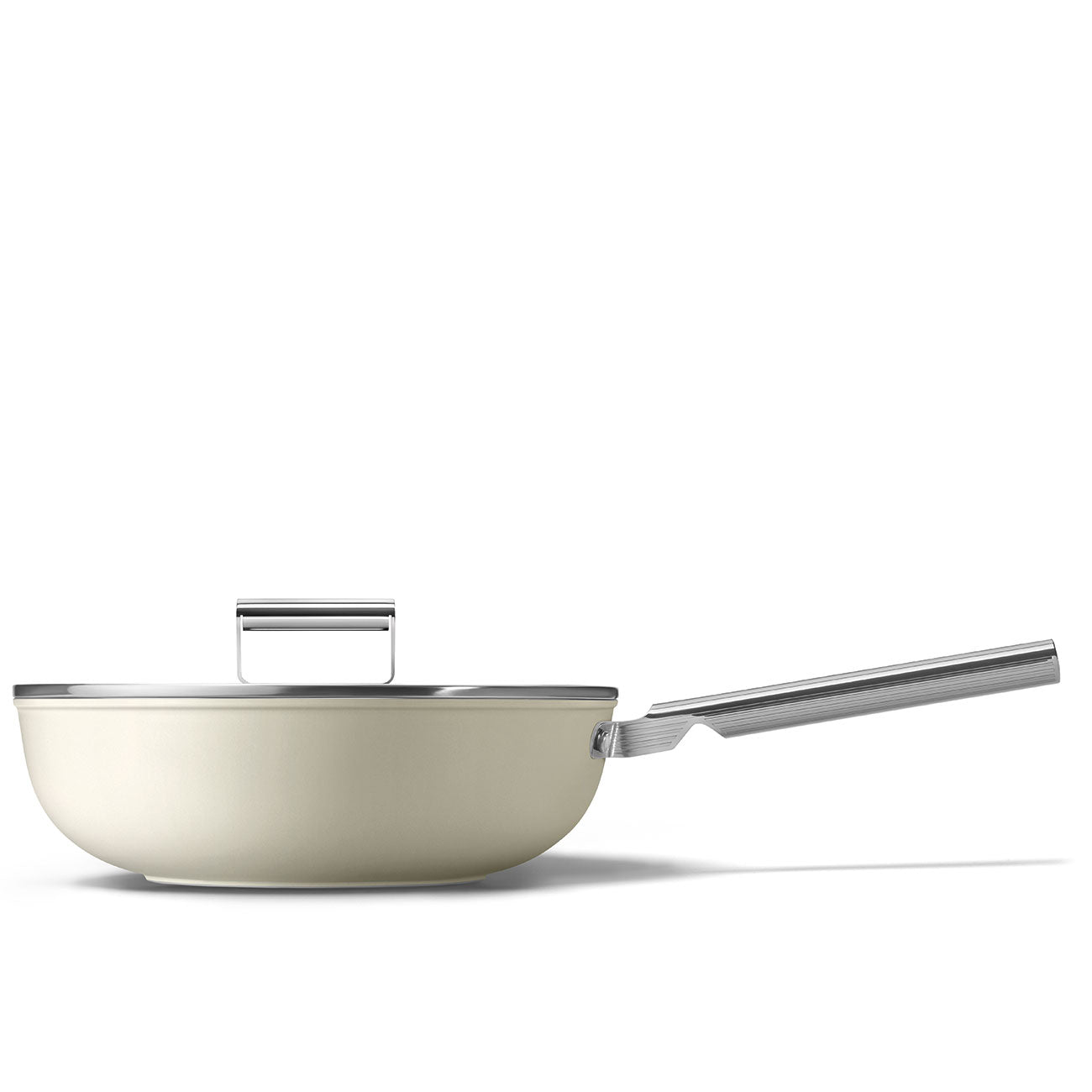 Wok Smeg, Creme, 30 cm
