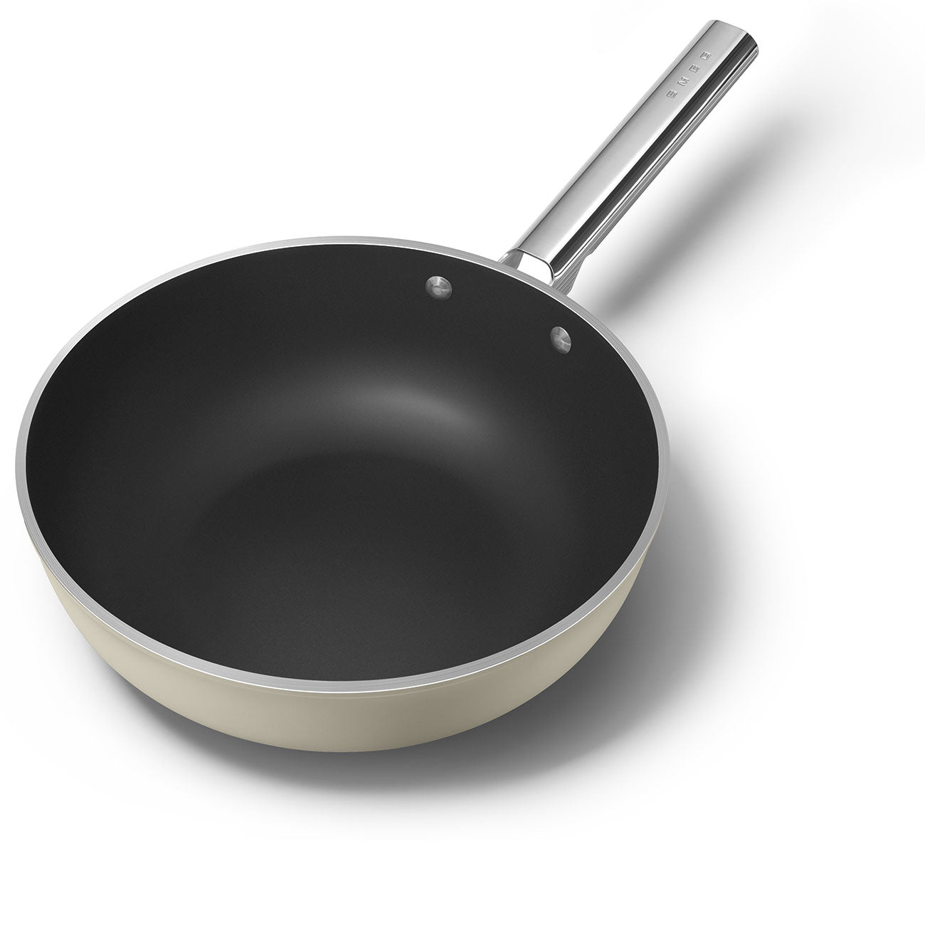Wok Smeg, Creme, 30 cm