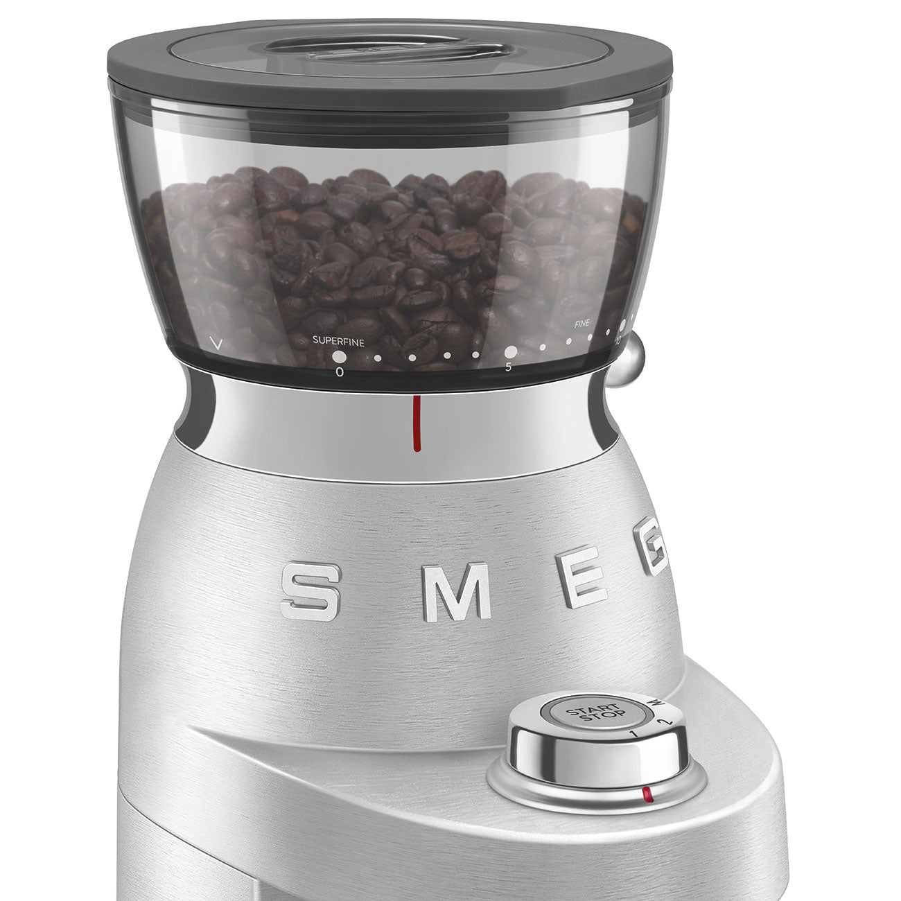 Moinho de café semiprofissional  Smeg , Inox Polido