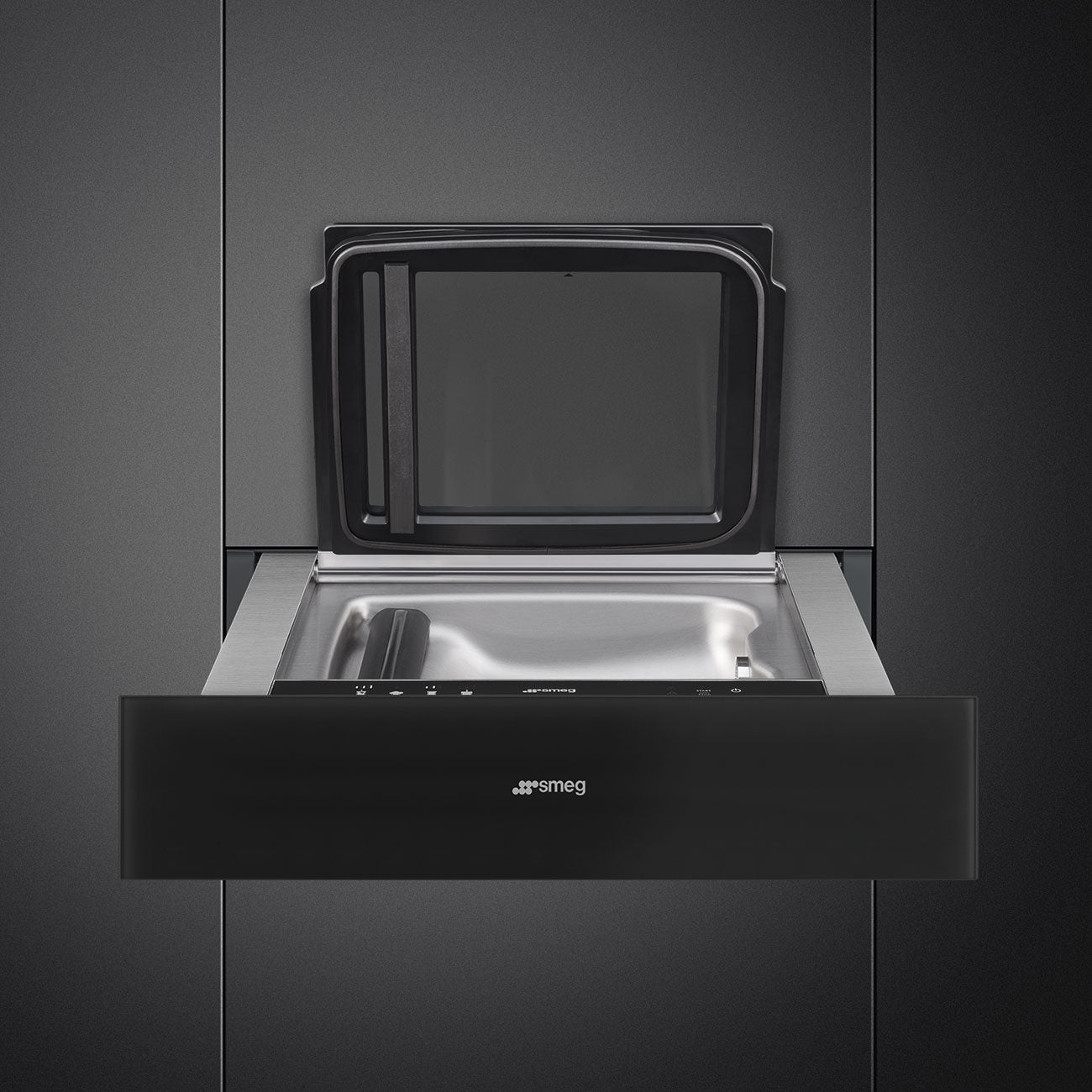 Gaveta de vácuo, Linea, Preto, 60x14cm