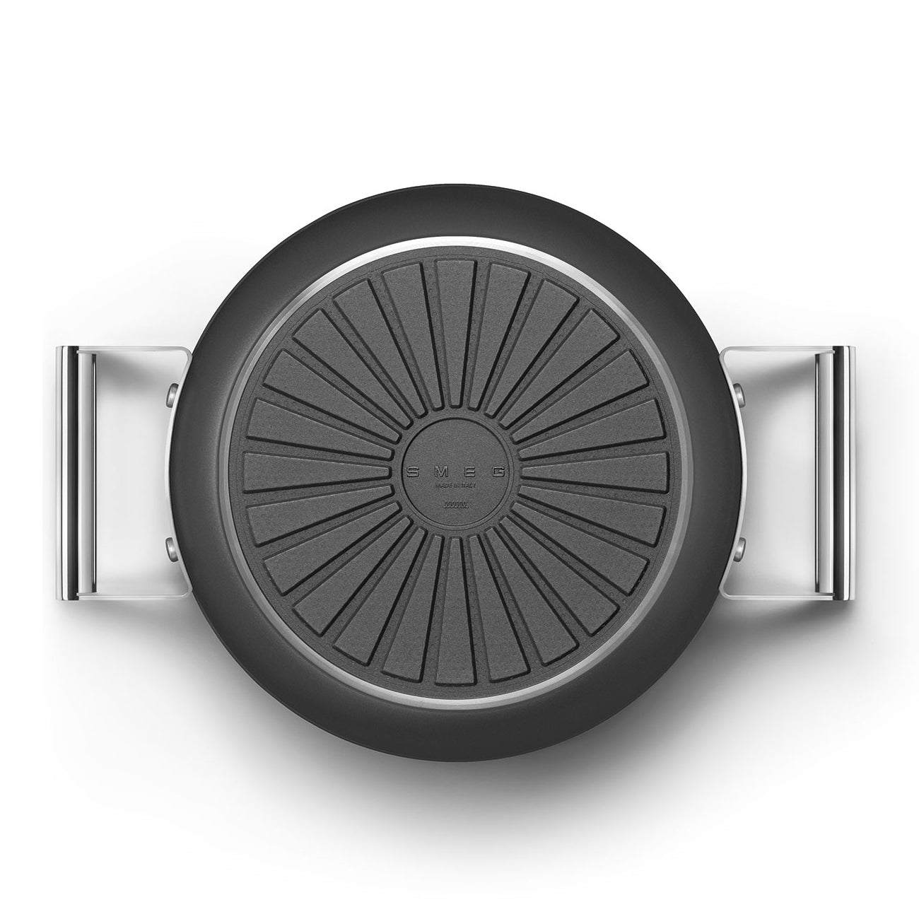 Caçarola alta Smeg, Preto, 24 cm